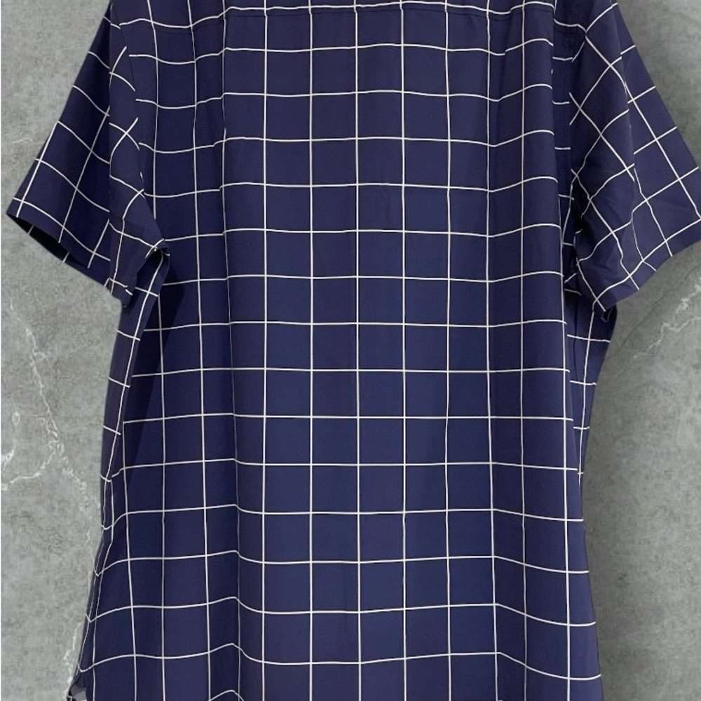 BANG! Stretch Button Down Short Sleeve Shirt XL - Picture 2 of 4